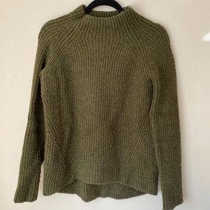 Madewell mock neck sweater xs green